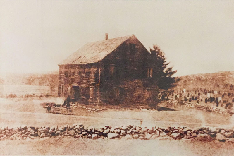 The old meetinghouse built in 1171 The old meetinghouse built in 1771